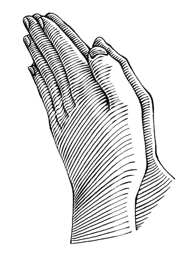 Mãos em oração